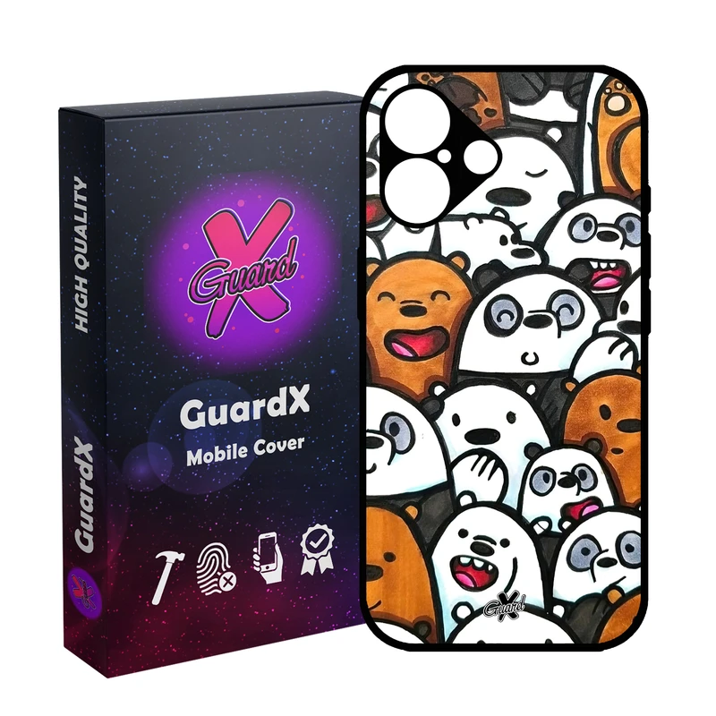 کاور گارد ایکس طرح خرس های کله فندقی مدل 10555 مناسب برای گوشی موبایل اپل iPhone 16