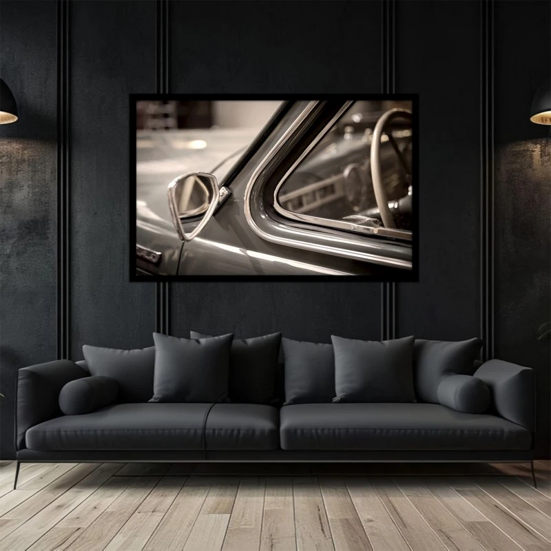 تابلو بکلیت طرح نوستالژیک ماشین قدیمی و کلاسیک مدل B-bu5080