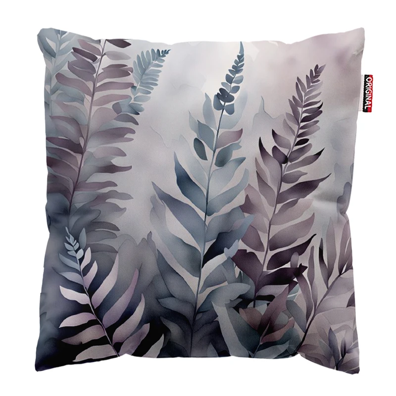 کوسن پاد آفرین مدل مینیمال طرح گل و برگ کد PK303475 سایز 30*30 سانتی متر