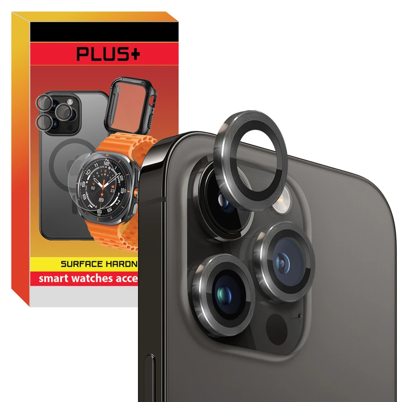 محافظ لنز دوربین پلاس مدل Ring Metal PL مناسب برای گوشی موبایل اپل iPhone 16 Pro / 16 Pro Max