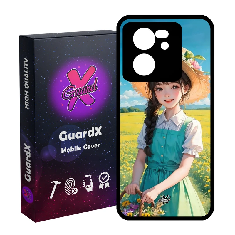 کاور گارد ایکس طرح دختر مدل Glass10662 مناسب برای گوشی موبایل شیائومی 13T/13T Pro/Redmi K60 Ultra