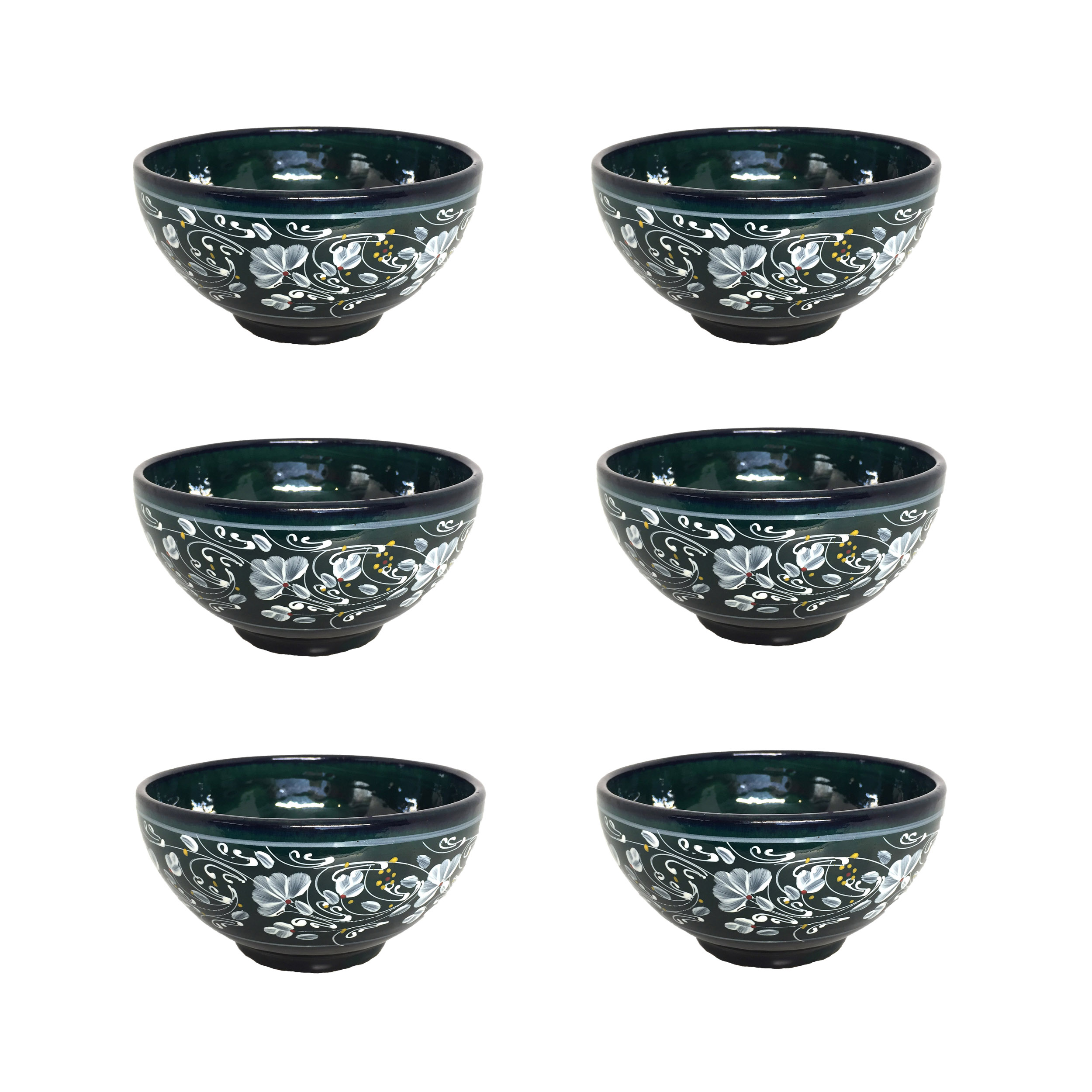 کاسه سفالی طرح نقاشی کد 289 بسته 6 عددی