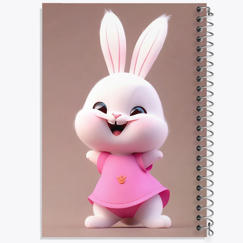 دفتر لیست خرید 50 برگ خندالو طرح خرگوش کیوت کد F5691