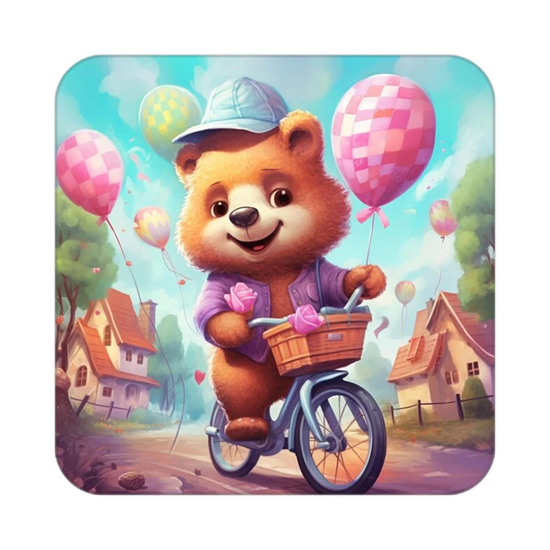 زیر لیوانی کاکتی طرح حیوانات کارتونی مدل mp27540