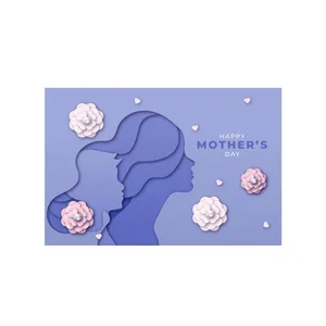  کارت پستال بادکنک آبی مدل مادر کد MOM14