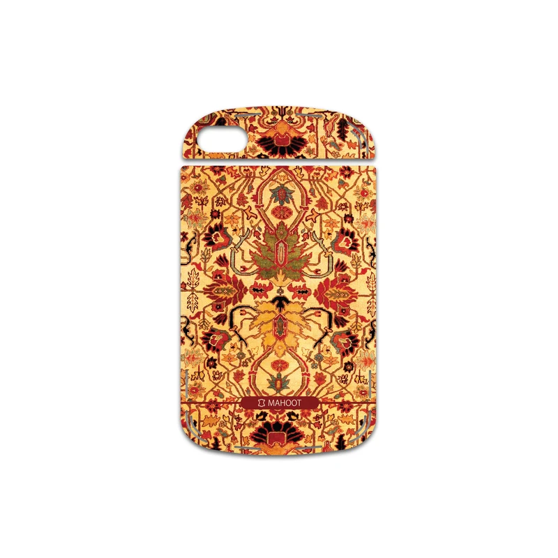 برچسب پوششی ماهوت مدل Persian-Carpet-Yellow مناسب برای گوشی موبایل بلک بری Q10