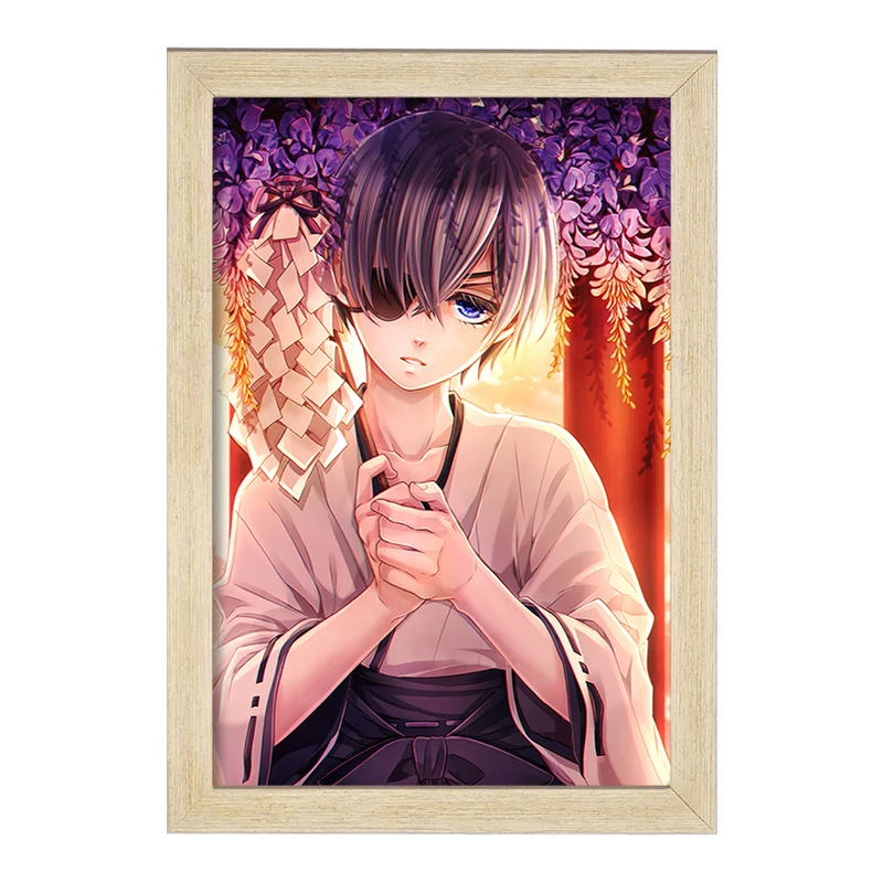 تابلو خندالو مدل شیل انیمه خادم سیاه Black Butler  کد 16343