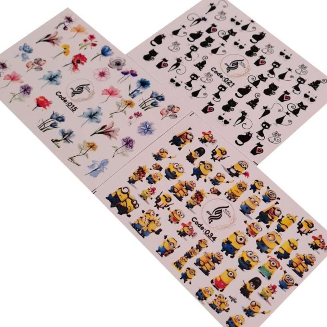 برچسب لنز ناخن  رویاسنتر مدل 21 مجموعه 3 عددی