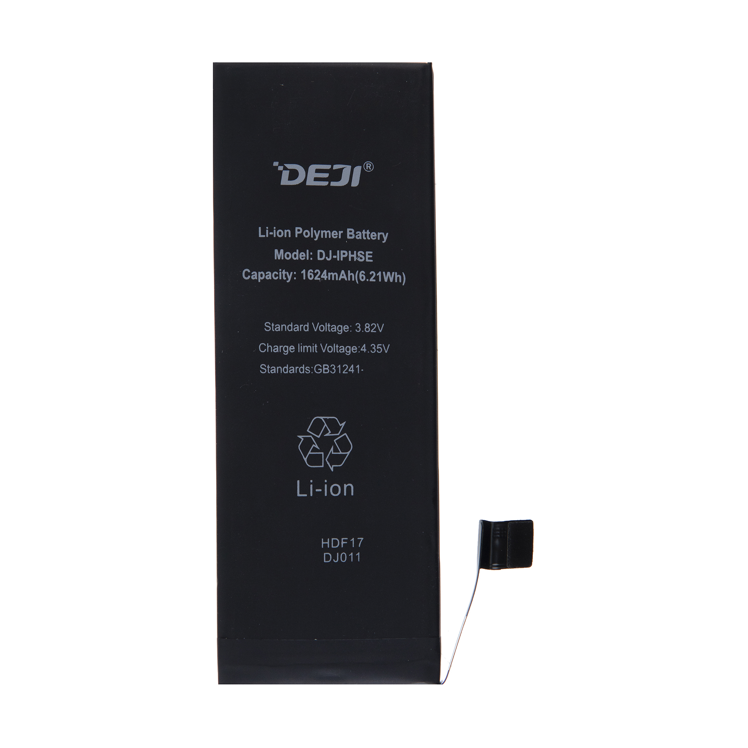 باتری موبایل دجی مدل DJ-IPHSE ظرفیت 1624 میلی آمپر ساعت مناسب برای گوشی موبایل اپل iPhone SE