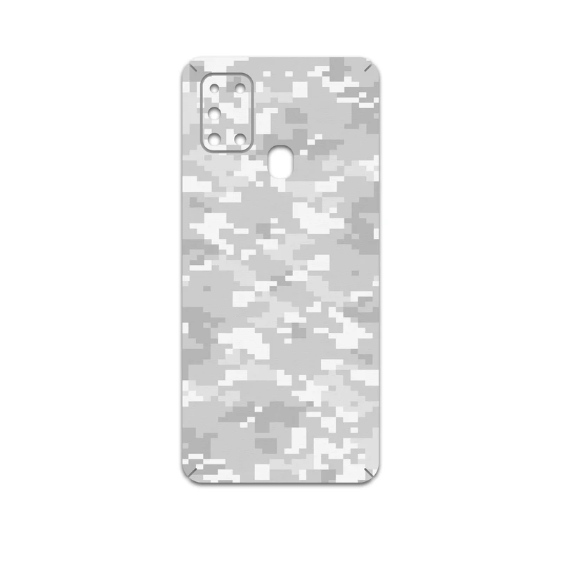 برچسب پوششی ماهوت مدل Army-Snow-Pixel مناسب برای گوشی موبایل سامسونگ Galaxy A21s