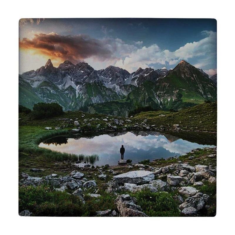 زیر لیوانی طرح منظره آبگیر کد    3239197_436