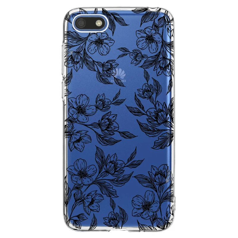 کاور مگافون طرح گل مدل C50-B مناسب برای گوشی موبایل هوآوی Y5 2018 / Y5 Prime 2018 / Y5 Lite 2018