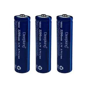 باتری لیتیوم یون قابل شارژ دیپ کینگ مدل BB-18650 ظرفیت 2200 میلی آمپر ساعت بسته 3 عددی