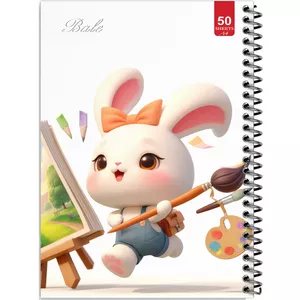 دفتر نقاشی 50 برگ انتشارات بله طرح خرگوش کوچولو نقاش کد A4-L263
