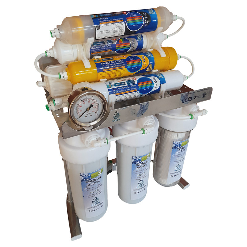 دستگاه تصفیه کننده آب رسا نور بابایی مدل X chrome m800 به همراه فیلتر بسته 4 عددی