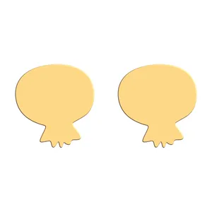 گوشواره طلا 18 عیار زنانه فرشته مدل  طرح یلدا WEL-000683