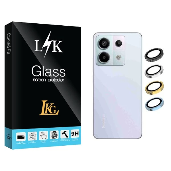 محافظ لنز گوشی ال کا جی مدل LKK Ringi مناسب برای گوشی موبایل شیائومی Redmi Note 13 Pro 5G
