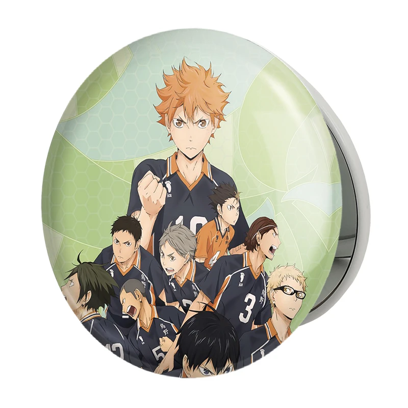 آینه جیبی خندالو طرح انیمه آبشار سرنوشت هایکیو کاگیاما مدل تاشو کد 10092 