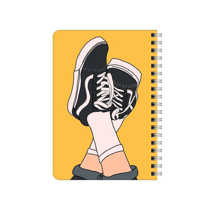 دفترچه یادداشت بامبیلیپ مدل چوبی طرح کفش و استایل کد 0432454