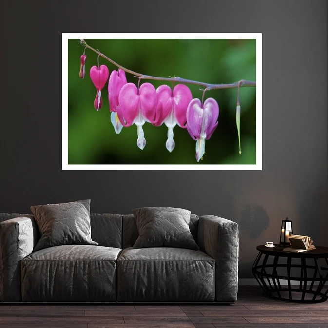 تابلو بکلیت طرح طبیعت و گل مدل قاب شاسی W-s8503