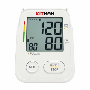 فشارسنج بازویی دیجیتال کیتمن مدل intelligent type-c01 با نمایشگر lcd، حافظه بالای 99 رکورد، تشخیص آریتمی، نمایش میانگین نتایج، 2 پروفایل کاربر و کاف بزرگ 22 تا 40 به همراه استند و کابل type-c