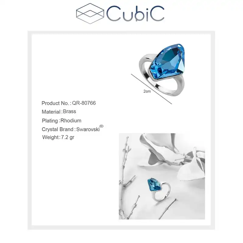 انگشتر زنانه کوبیک مدل QR-80766