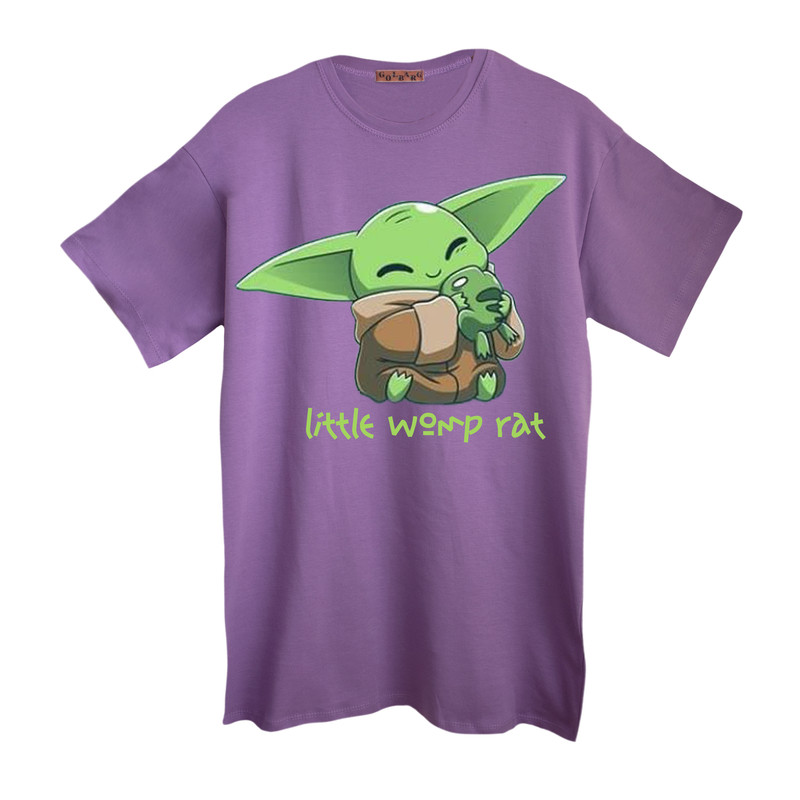 تی شرت آستین کوتاه زنانه مدل بیبی یودا