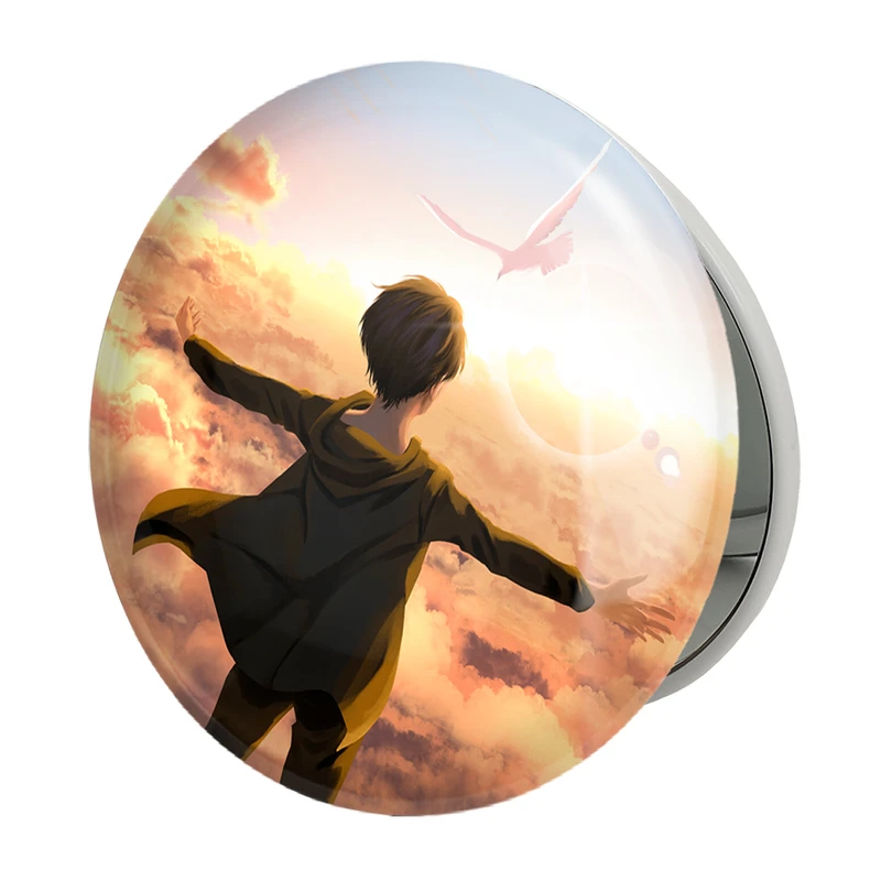 آینه جیبی خندالو طرح ارن یگر انیمه اتک آن تایتان مدل تاشو کد 13247 