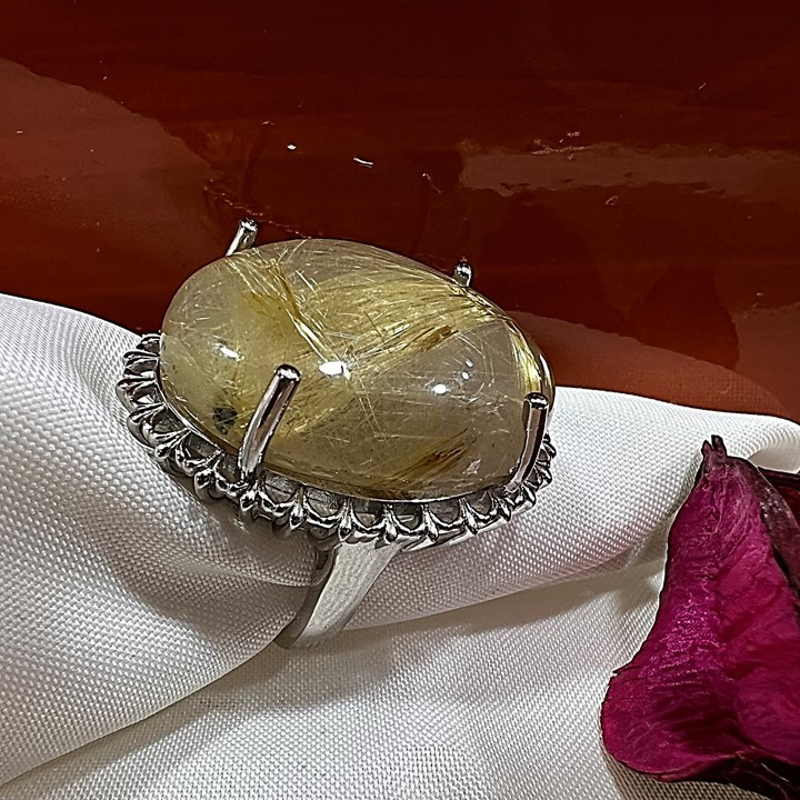 انگشتر نقره زنانه مدل در مویی کد glsr-25500