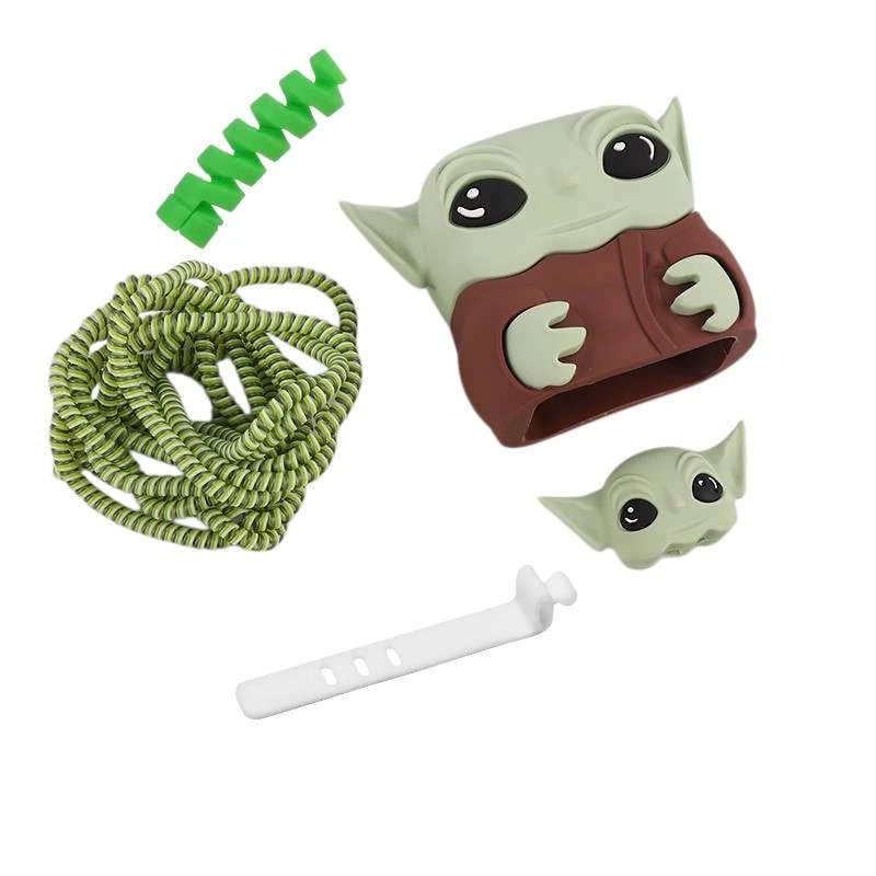 محافظ شارژر دیواری طرح یودا مدل LHU90 مناسب برای شارژر شیائومی 33 و 45 وات دو پین بسته 5 عددی 