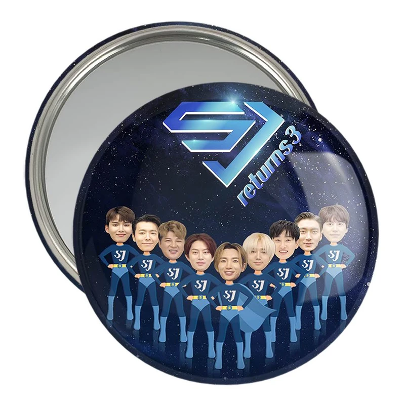 آینه جیبی خندالو مدل گروه سوپر جونیور Super Junior کد 21493