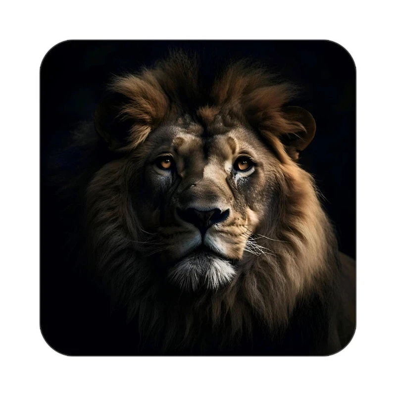 زیر لیوانی کاکتی طرح شیر مدل mp24008