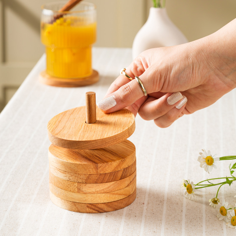 زیر لیوانی مدل 02S بسته ۶ عددی به همراه استند زیر لیوانی مدل 02S بسته ۶ عددی به همراه استند