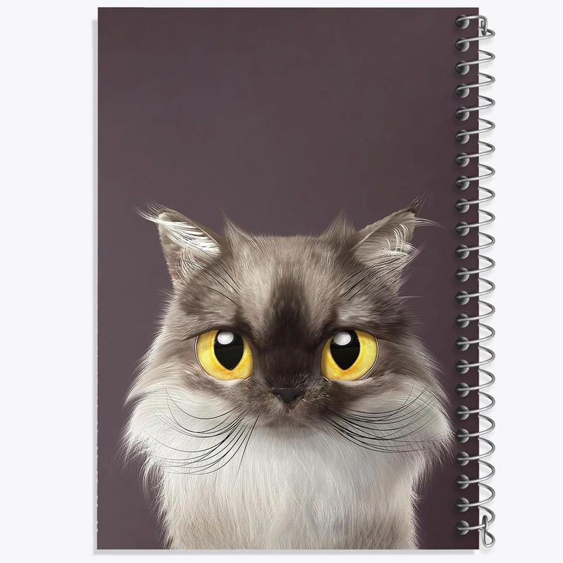 دفتر ژورنال نویسی 50 برگ خندالو مدل نقطه ای طرح گربه کد 28217