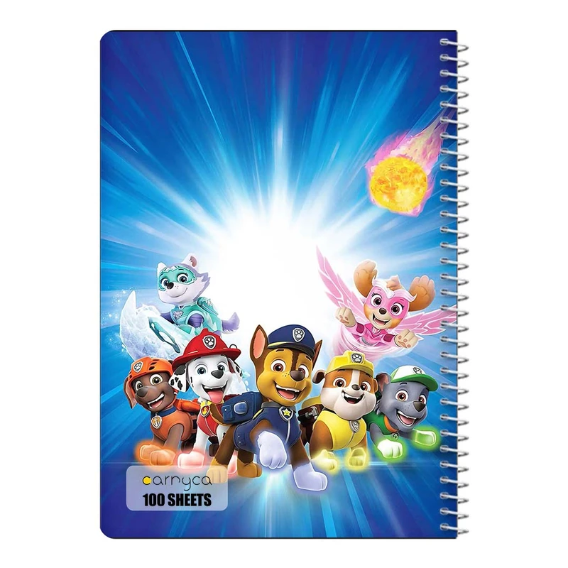 دفتر مشق 100 برگ سیمی کارنیکا طرح سگ های نگهبان paw patrol کد 12246