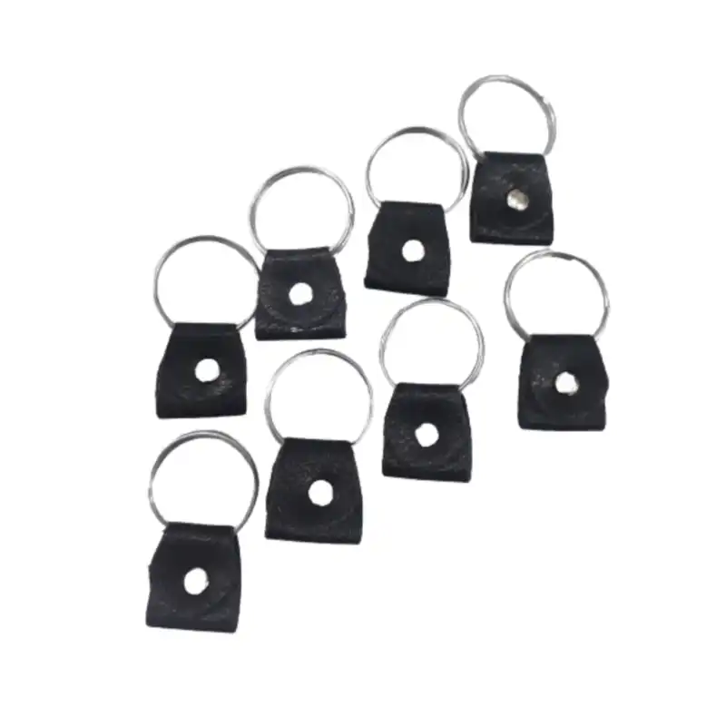 جاکلیدی مدل حلقه چرمی بسته 8 عددی