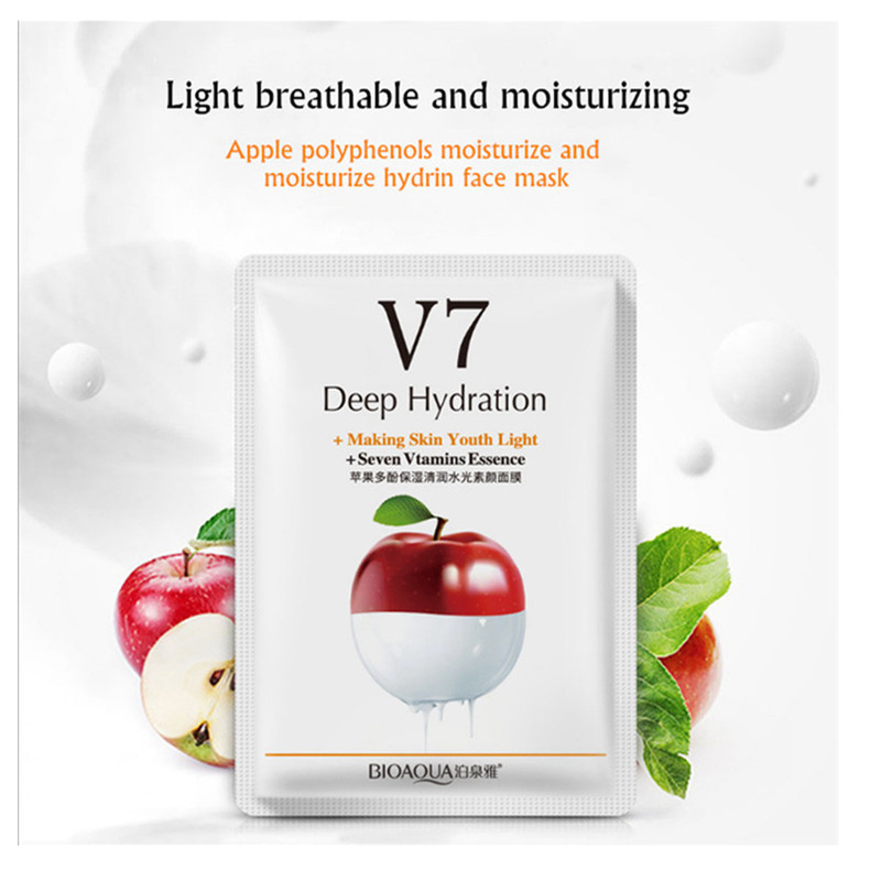 ماسک صورت بایو آکوا مدل APL v7  وزن 30 گرم بسته 5 عددی