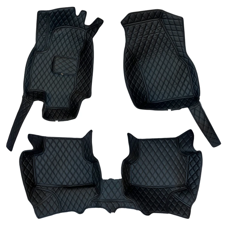 کفپوش شش بعدی خودرو مدل MC چرم گلدوزی مناسب برای فولکس جتا S5