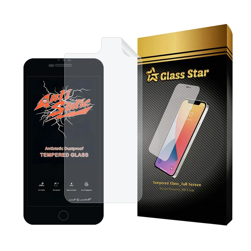 محافظ صفحه نمایش گلس استار مدل ANTNABKGS مناسب برای گوشی موبایل اپل iPhone 8 Plus / iPhone 7 Plus به همراه محافظ پشت گوشی