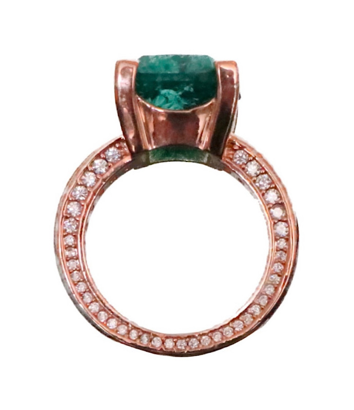 انگشتر نقره زنانه مدل CYEmerald01 انگشتر نقره زنانه مدل CYEmerald01