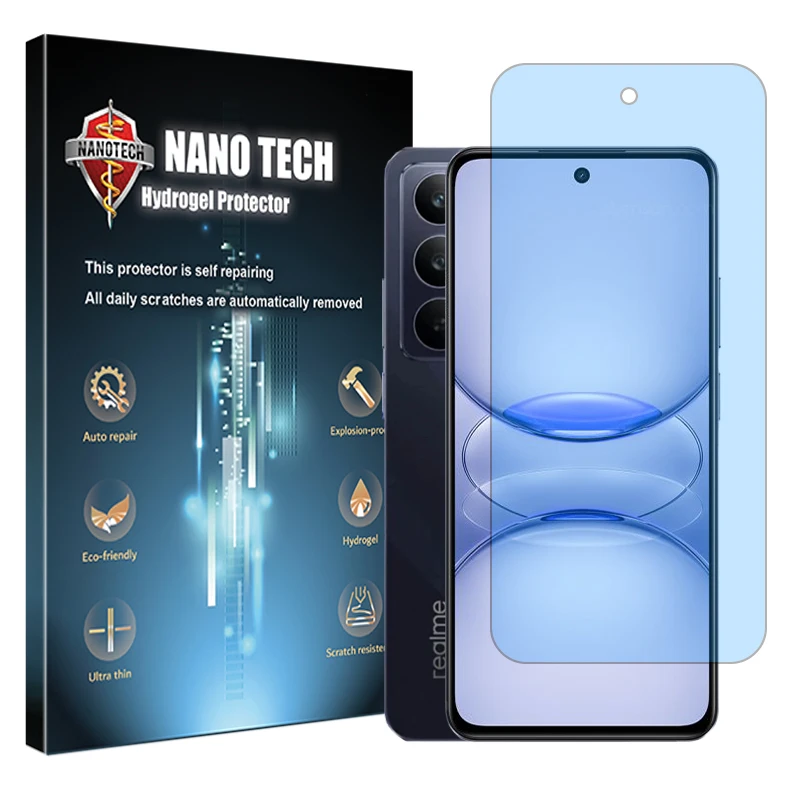 محافظ صفحه نمایش ضد اشعه آبی نانو تک مدل هیدروژلی مناسب برای گوشی موبایل ریلمی C75x