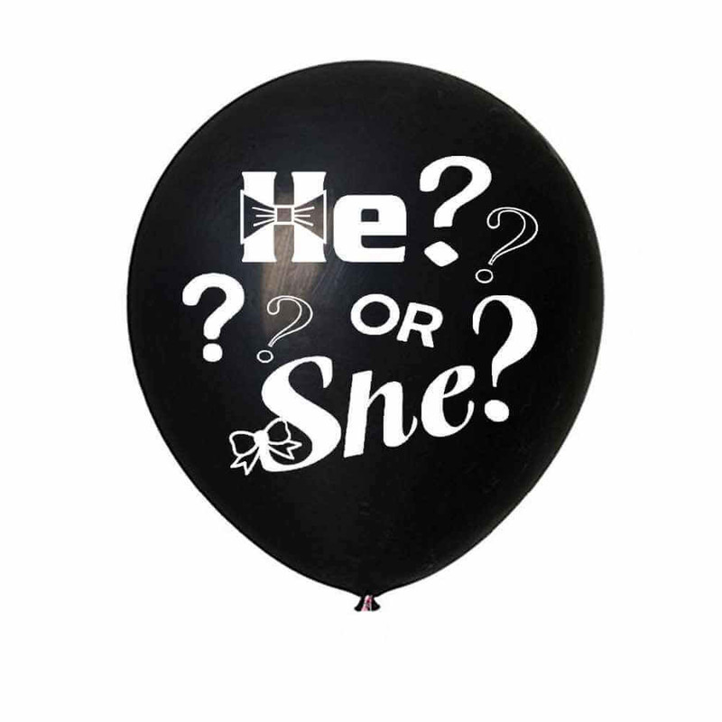 بادکنک مدل تعیین جنسیت طرح he or she