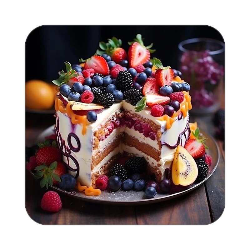 زیر لیوانی کاکتی طرح میوه مدل mp20492