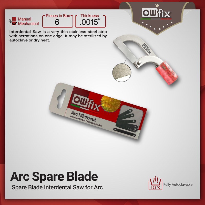 تیغه یدکی کمان اره بین دندانی اوفیکس مدل X6