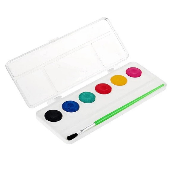 آبرنگ 6 رنگ آریا مدل لبخند مجموعه 10 عددی