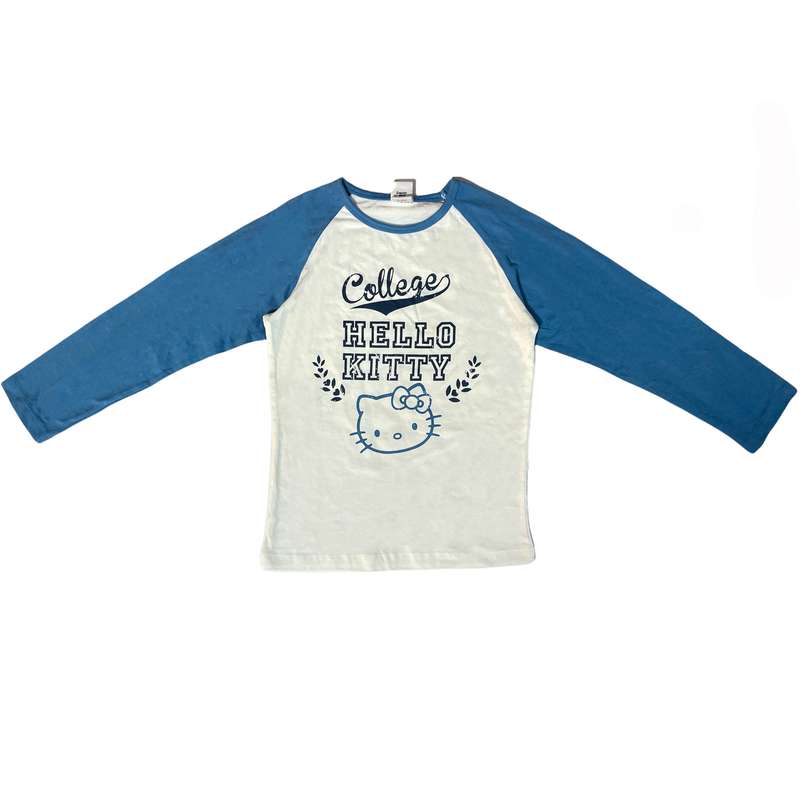 تی شرت آستین بلند دخترانه مدل 75784 HELLO KITTY