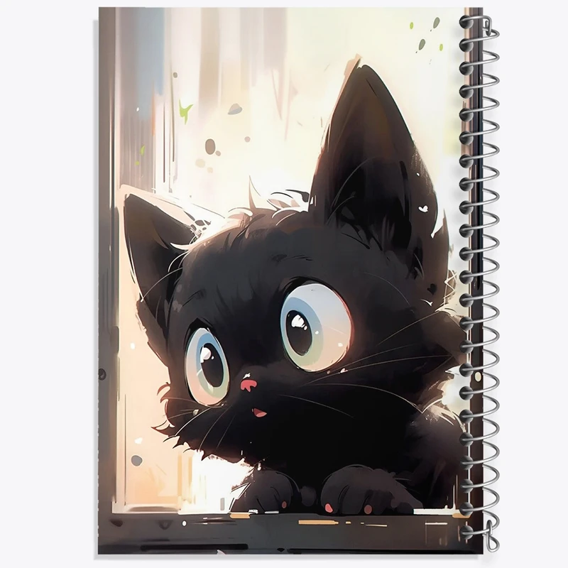 دفتر لیست خرید 50 برگ خندالو طرح گربه (Cat) کد F924