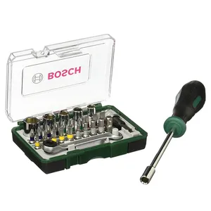 سری پیچ گوشتی شارژی بوش مدل فوق حرفه ای BO-Extra28 مجموعه 28 عددی