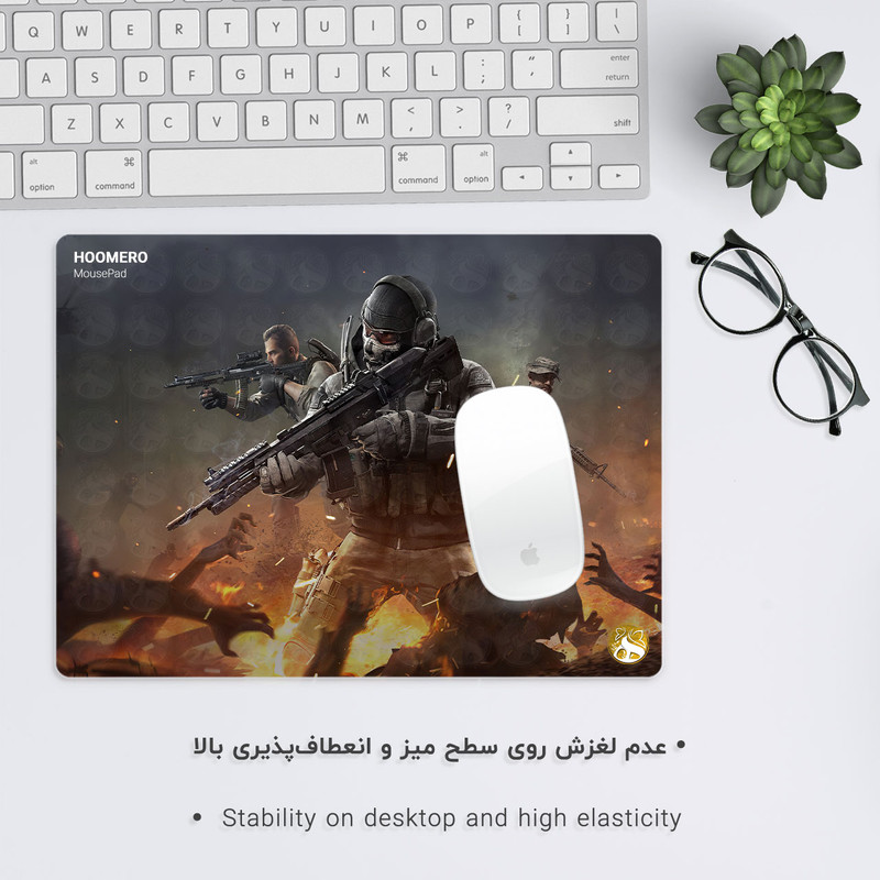ماوس پد هومرو مدل A3911 طرح بازی کالاف دیوتی 2