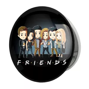 آینه جیبی خندالو طرح سریال فرندز  Friends مدل تاشو کد 3912 